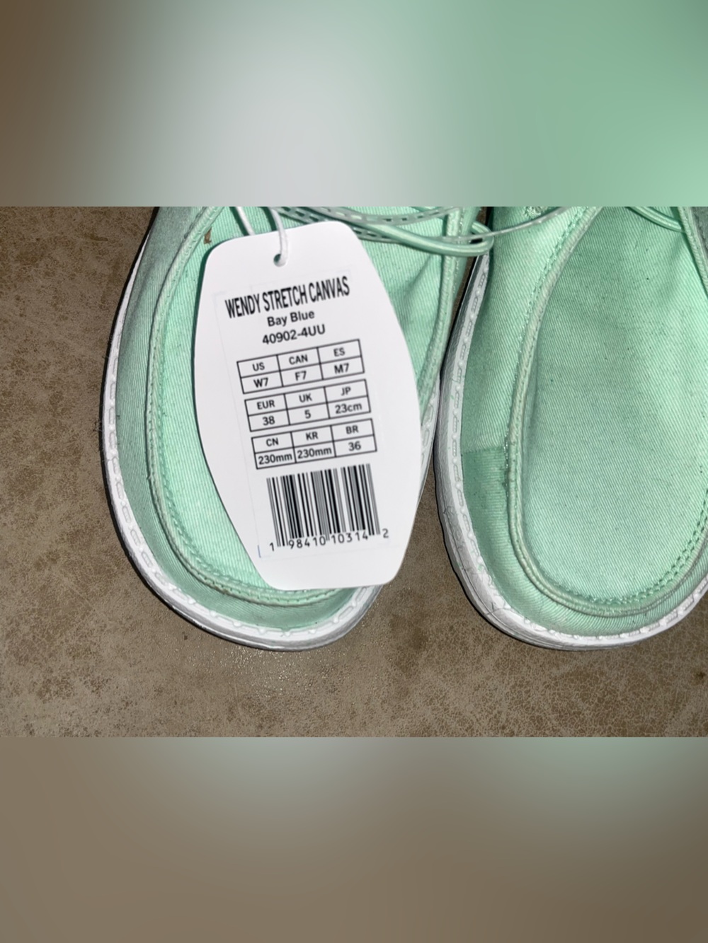 Hey Dude Wally Stretch Slip-On Shoes in Mint Sz Women’s 7 NEW NWT - Picture 3 of 8